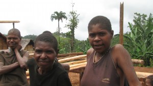 Some of the ladies from a nearby village (if you look closely, you can see the missionaries' homes in the background)