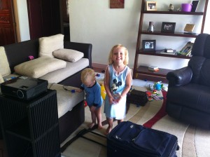 Maycie and Dylan were excited to help us pack up.