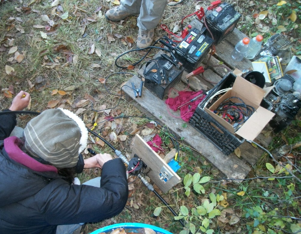 We still had classes during the camp out, like generator troubleshooting...