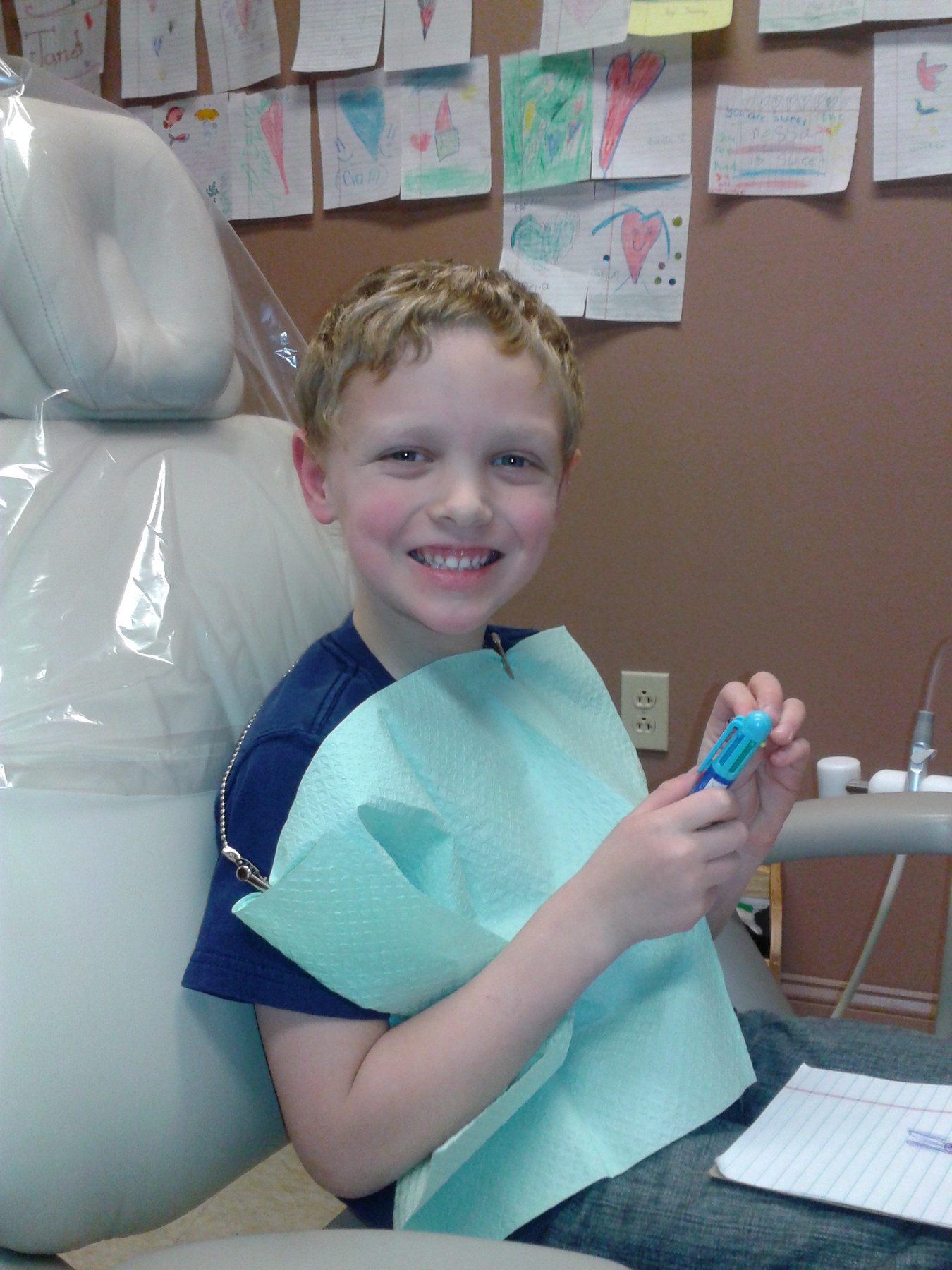 Calvin at the dentist