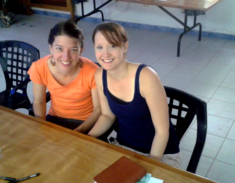 Me and Janel at a workshop about learning language. Janel was with us at the missionary training center, and now we're together again here in Senegal!