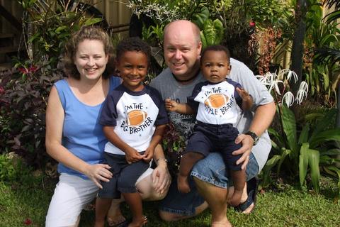 Our family out in town