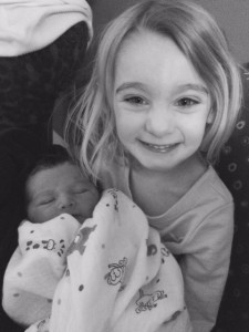 Big Sister Selah visiting Baby Gideon in the hospital!