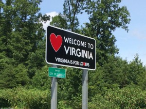We were excited to cross back into VA!