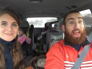 On the road and just a little excited!