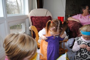 She loves to wear dresses.
