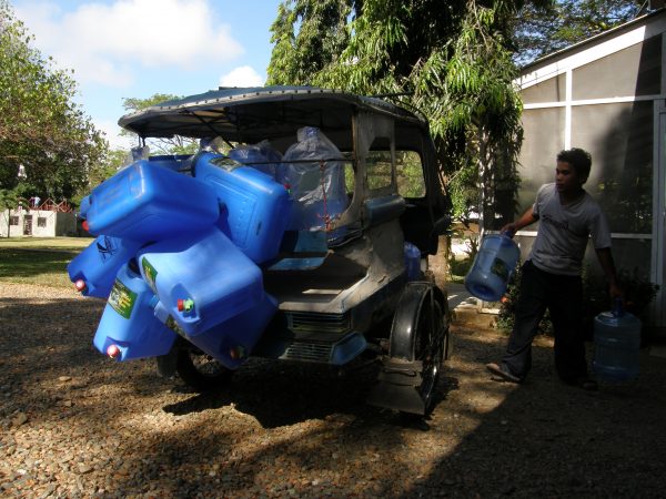 Drinking Water Delivery for the Palawan NTM Guest House every week.