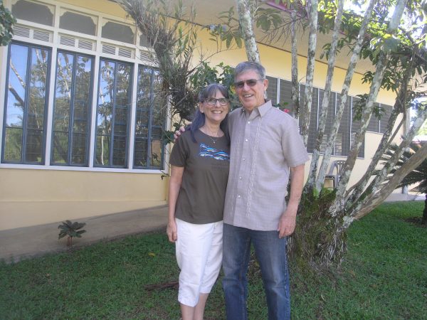Darryl & Becky in front of NTM Mindanao Guest Home in November 2015.