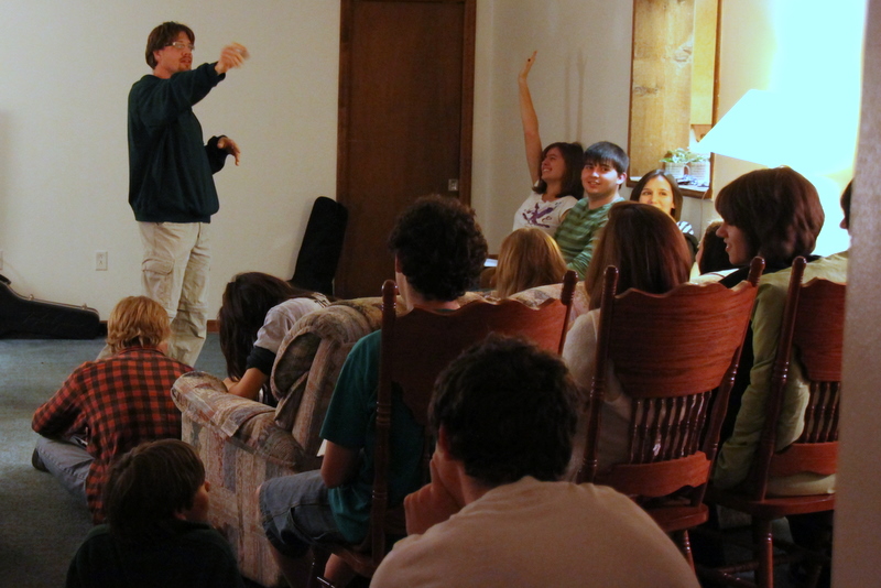 Tom teaches; teens ready to respond