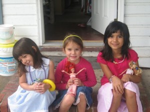 The girls and neighbor friend