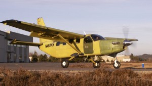 NTM's first Kodiak taxis out on the way to be painted last week.