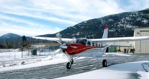 NTM's first Kodiak taxis away from the Idaho factory where it was built.