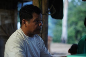 Khun Siah listens to Bible teaching