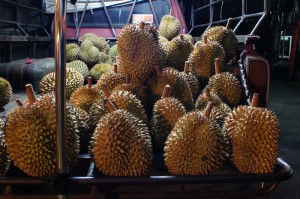 A truckload of durian