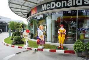 Ronald welcomes us the Thai way