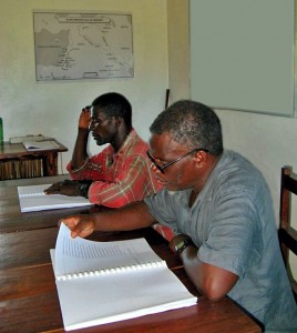 Two of the Mwinika men helping translate.