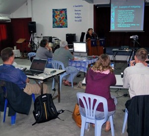 Jill teaching missionaries at the Advanced Language Workshop in Thailand.