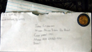 envelope with student letter