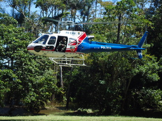 Police helicoptor that landed at PQQ.