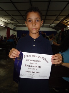 Ethan got the "Responsible" award.