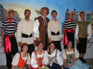The junior class and their advisors...these costumes were made espically for this night.