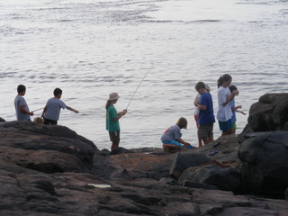 Students of PQQ during a fishing contest