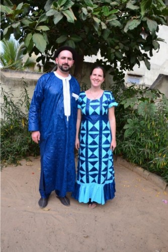 Joel and I brought out our new outfits for the celebration