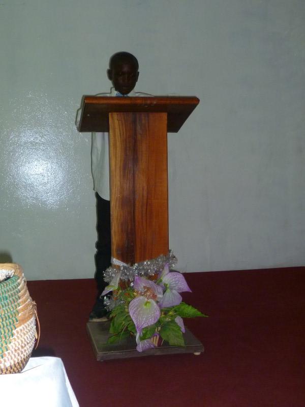 One young man did a great job directing the service for us