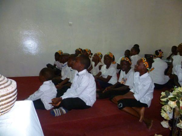The service was a special time for all the kids