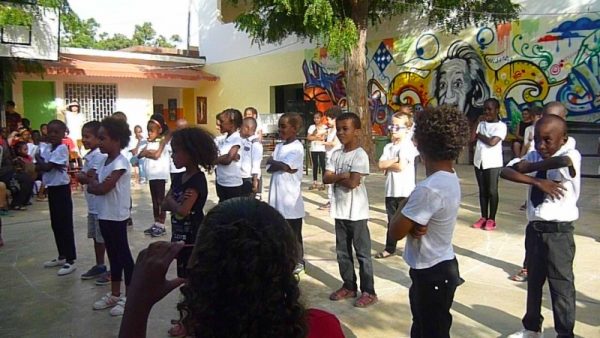 Tyler's class in last year's end of the year performance