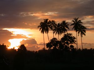 Sunrise in Papua New Guinea