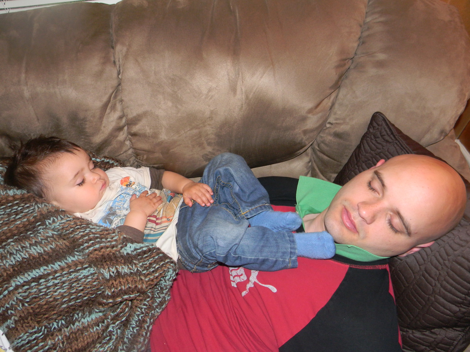 My jet-lagged boys