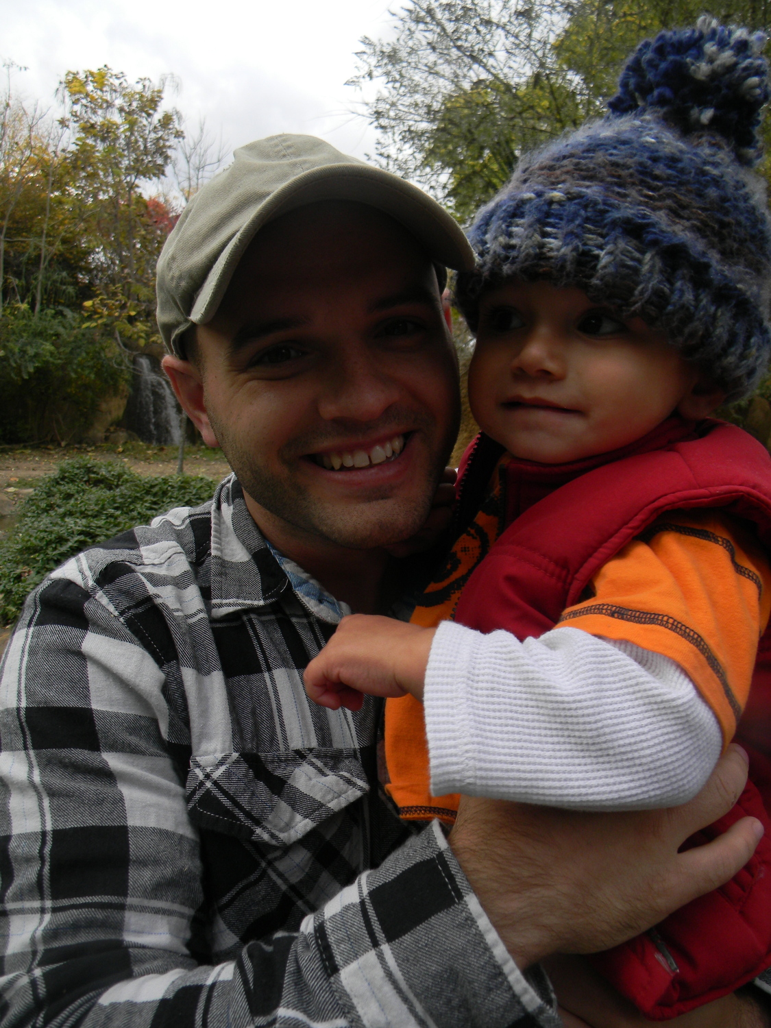 With Daddy at the zoo