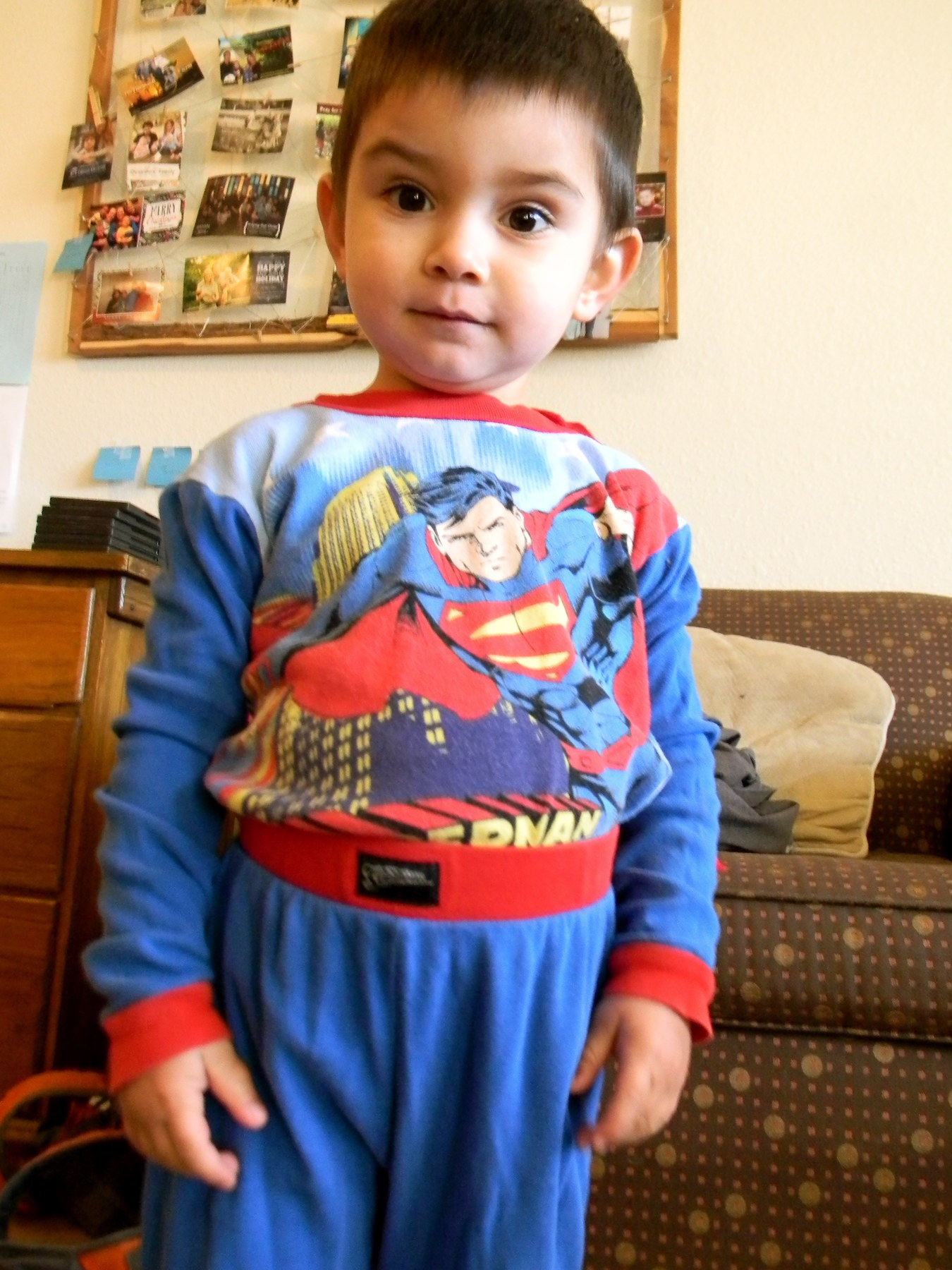 You find a superman outfit in the free clothes pile... 