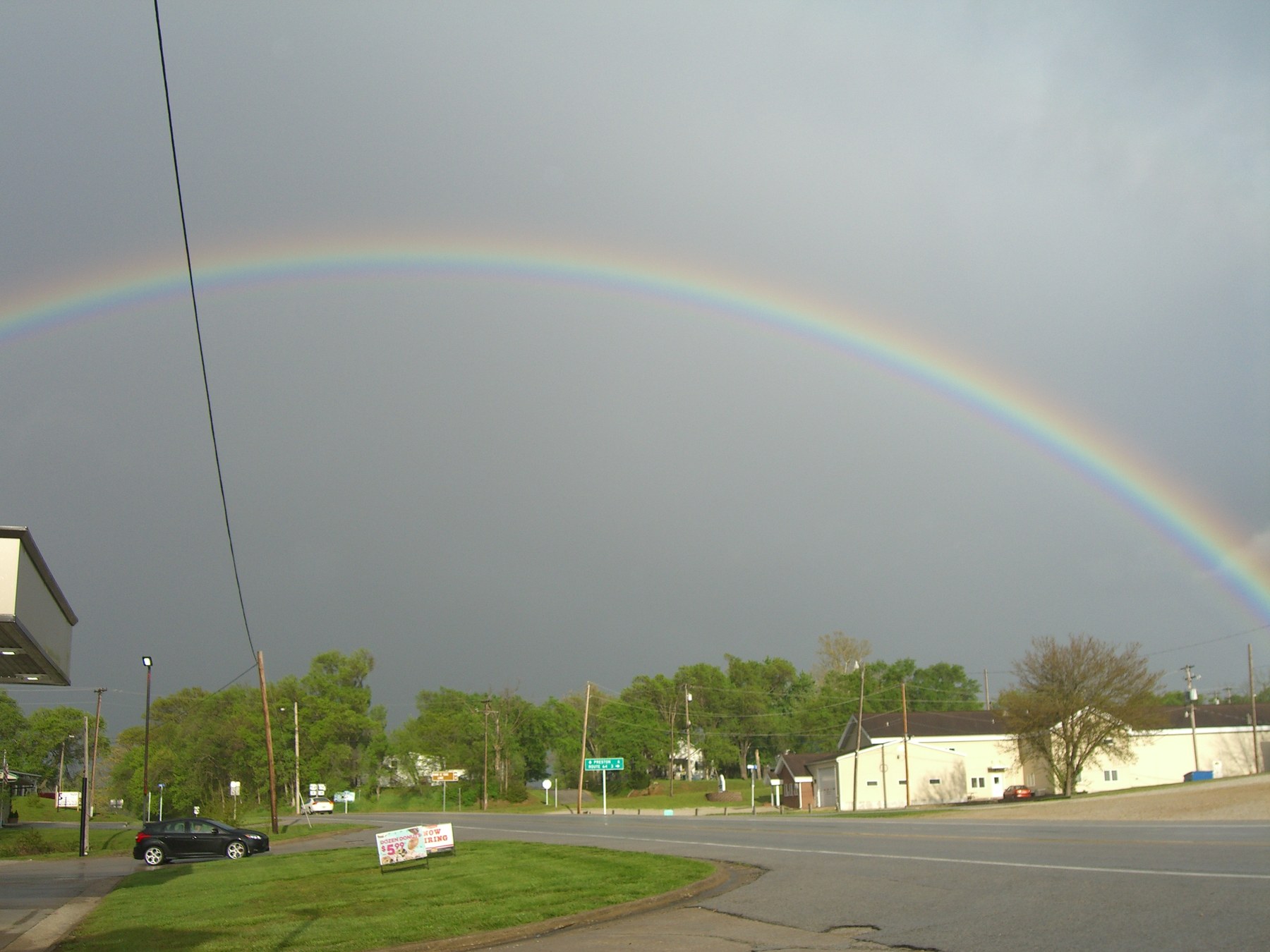 Bonus: On the way home, we saw the most amazing rainbow!!!