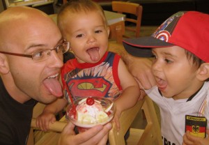 Our first ever taste of FROZEN CUSTARD! I hear it's a cultural delicacy in Missouri. Tasted suspiciously like ice cream to me.