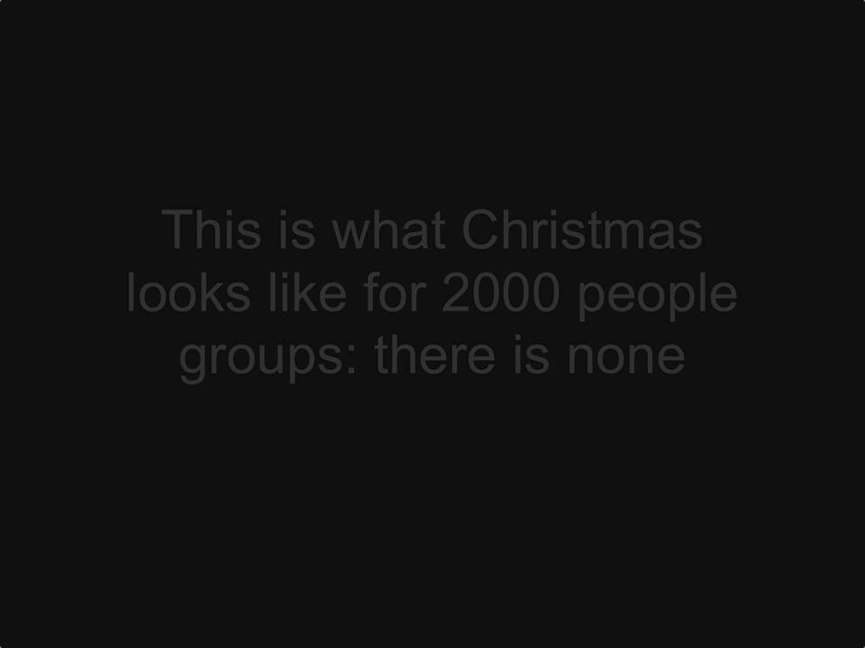 No Christmas.
