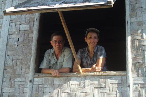 Patrick and Miriam visiting Arsali’s house where we were all treated to “Dekat,” an Isnag desert