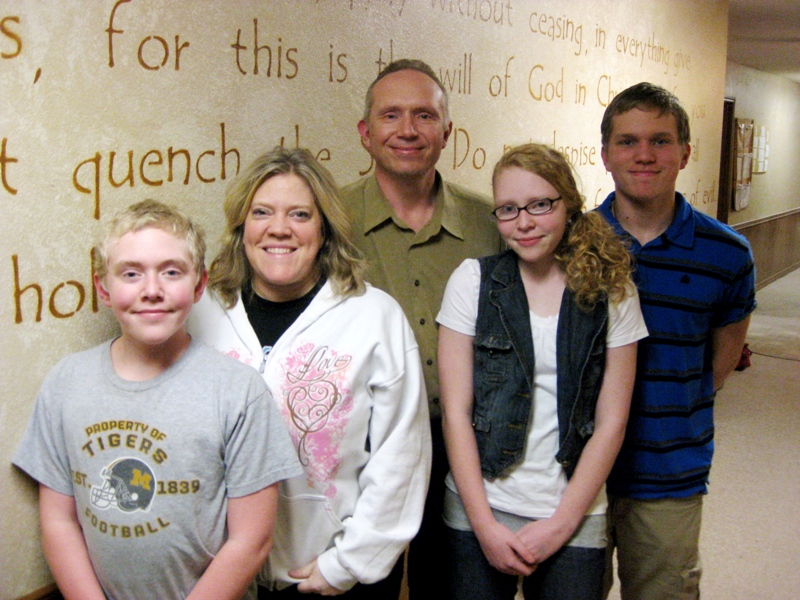 Brian & Gayla, Gavin, Maggie, Matthew
