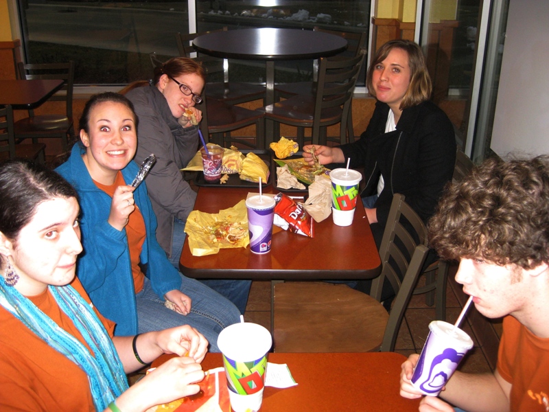 eating on the road
