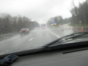 Really Lisa, taking pictures while driving in the rain??