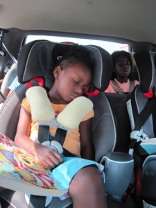 Being on the road can be so tiring, but don't let the coloring book drop whatever you do