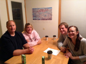 Jordan and Amy with close family in Yakima
