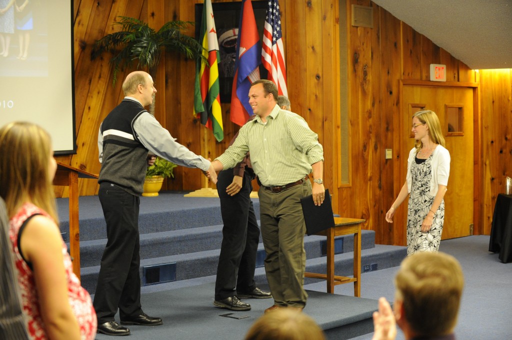Receiving our Diploma's at the NTM Grad Ceremony