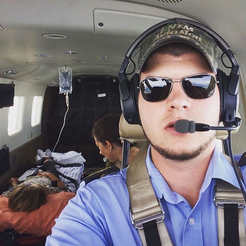 Josh flying a med-evac. ?: Josh Verdonck