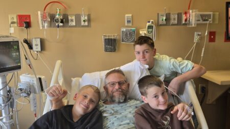 A “silent” heart attack.