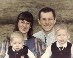 Colton, Yolanda, Kirk, Colin - February 1990