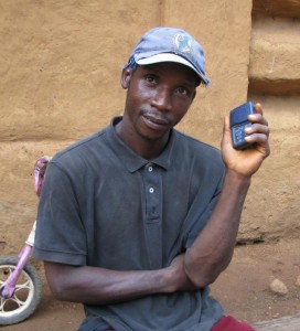 Our neighbor Beles listens to Bible lessons on an Ambassador audio player