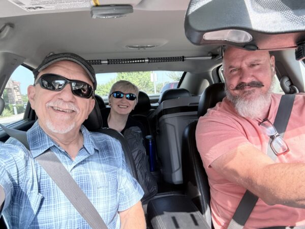 Robert picked us up.