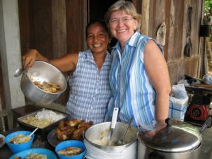 Missionary, Carol Drake and Guanano Friend